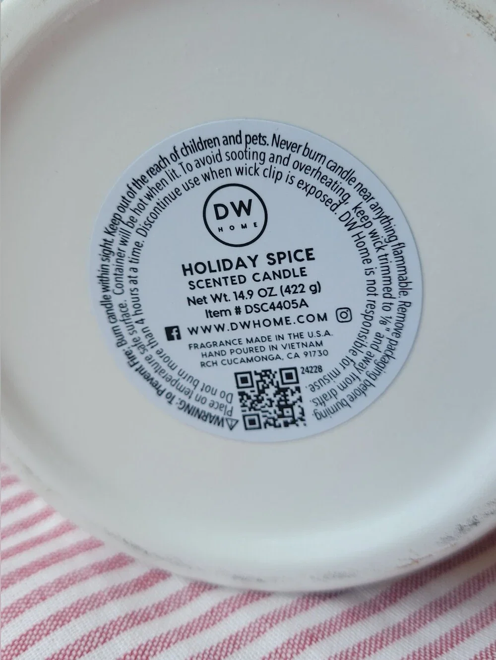 DW Home Holiday Spice Nutcracket Candle Jar - 14.9 oz